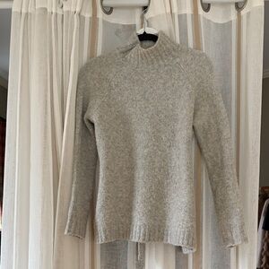 Blank NYC Light Gray Women's Turtleneck Sweater